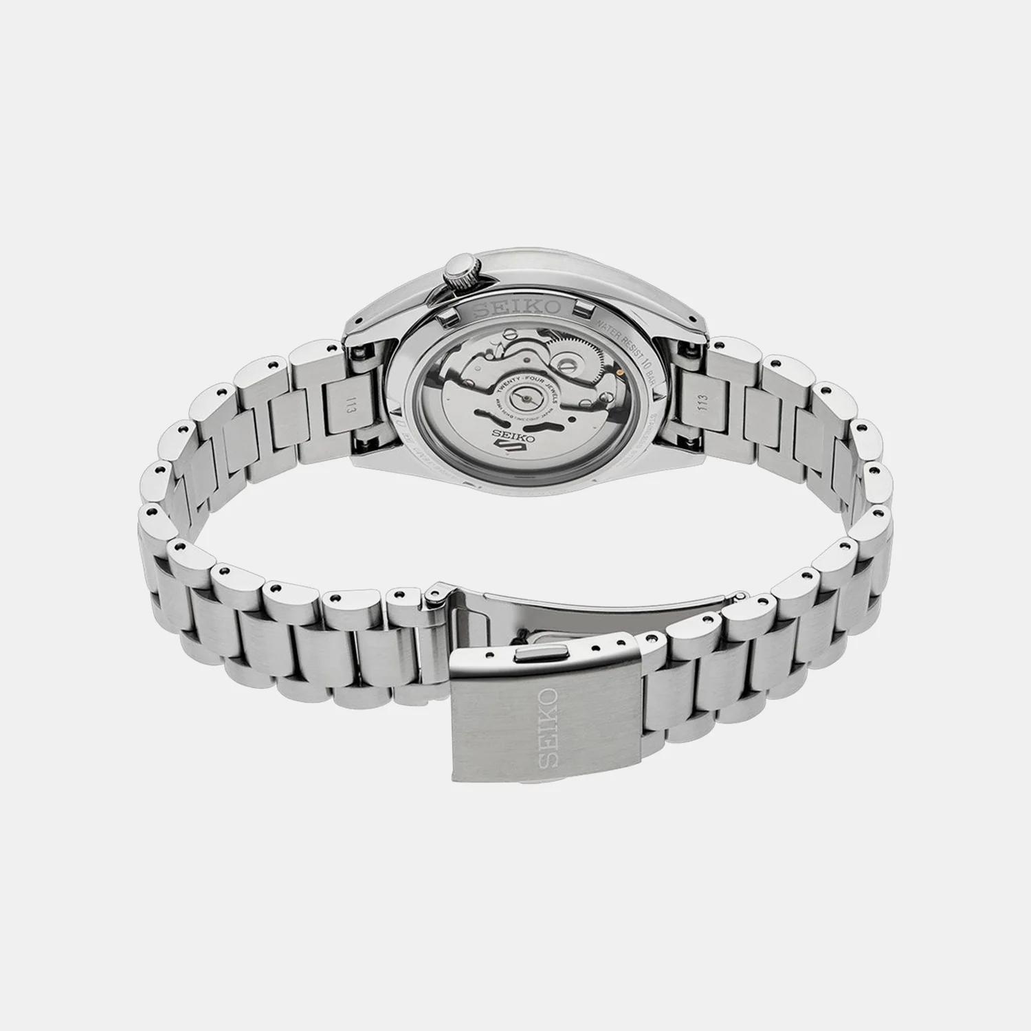 5 Sports Men Automatic Beige Dial Analog Stainless Steel Watch SRPK91K1 - Image 9