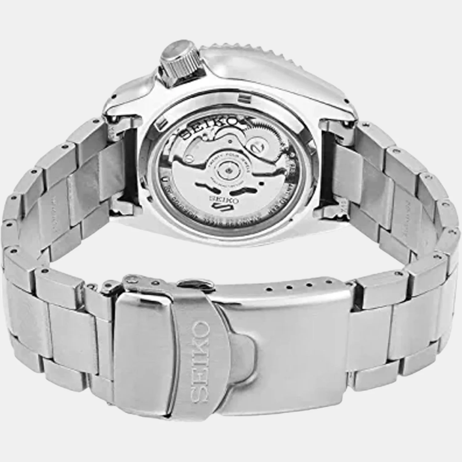 5 Sports Men Automatic Black Dial Analog Stainless Steel Watch SRPD57K1 - Image 3
