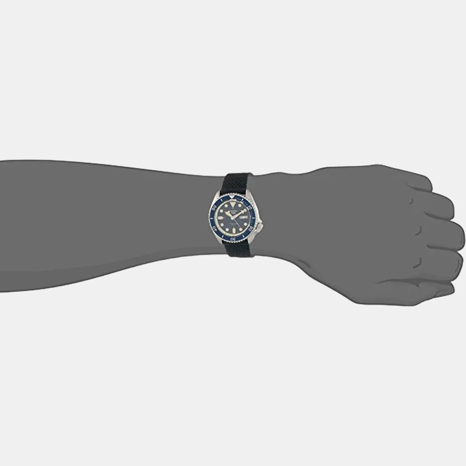 5 Sports Men Automatic Blue Dial Analog Silicone Watch SRPD71K2 - Image 4