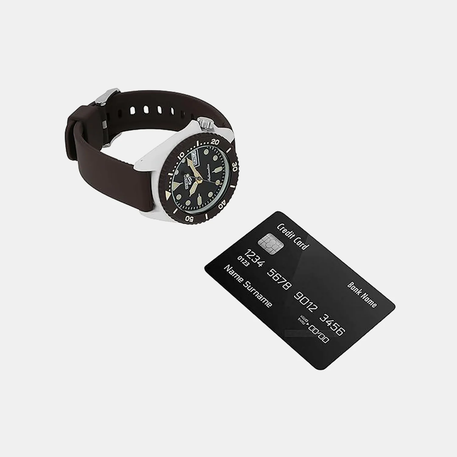 5 Sports Men Automatic Black Dial Analog Silicone Watch SRPG77K1 - Image 3