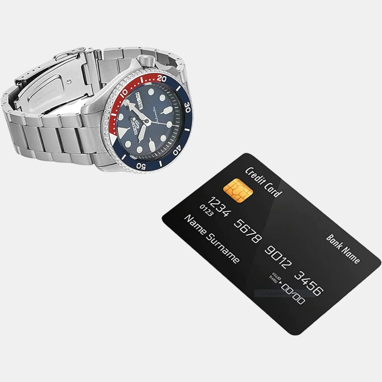 5 Sports Men Automatic Blue Dial Analog Stainless Steel Watch SRPD53K1 - Image 6