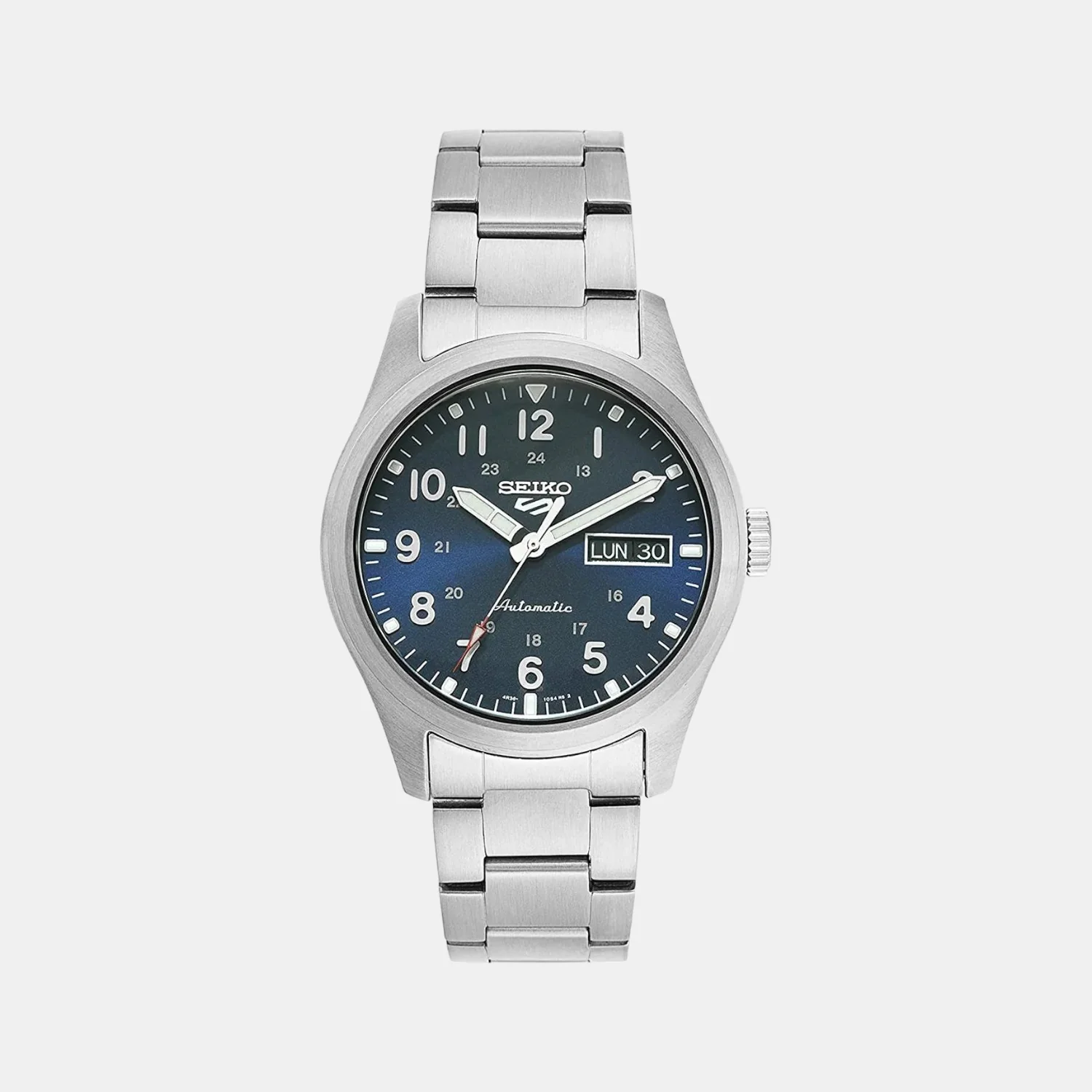 5 Sports Men Automatic Blue Dial Analog Stainless Steel Watch SRPG29K1 - Image 2