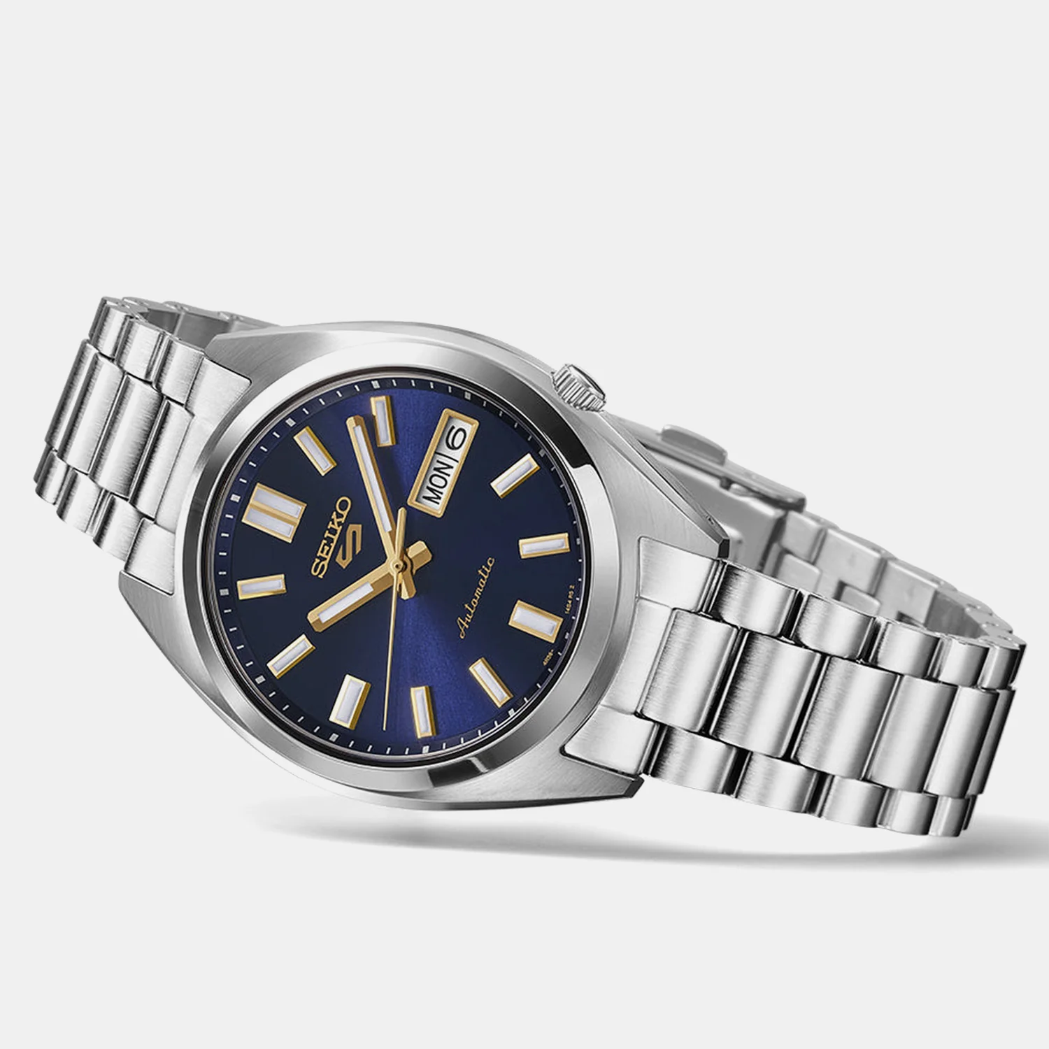 5 Sports Men Automatic Blue Dial Analog Stainless Steel Watch SRPL55K1 - Image 6