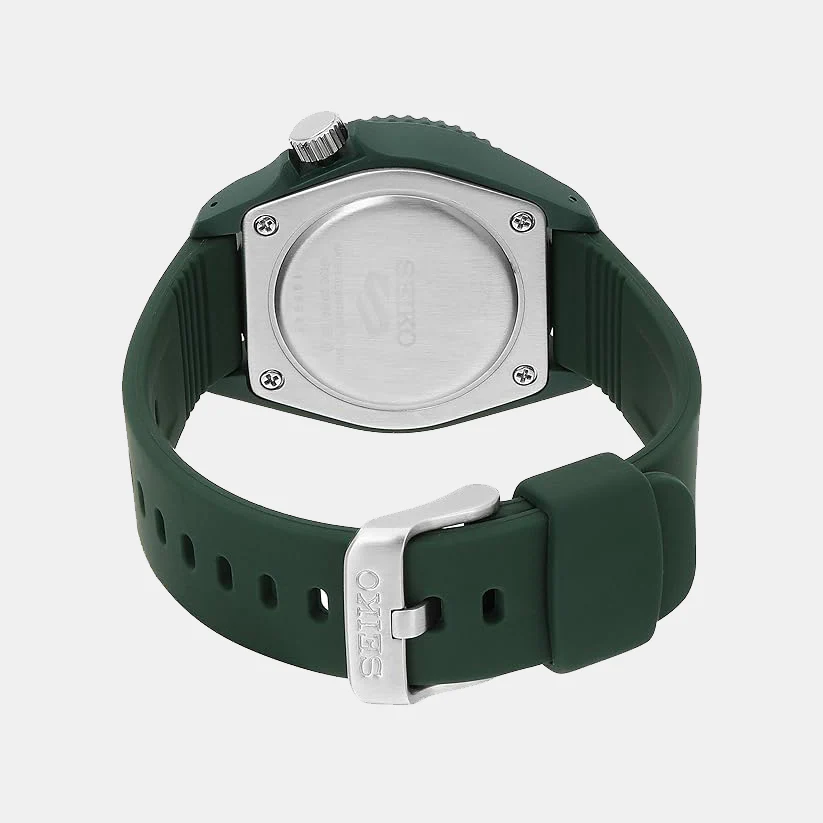 5 Sports Men Automatic Green Dial Analog Silicone Watch SRPG83K1 - Image 5