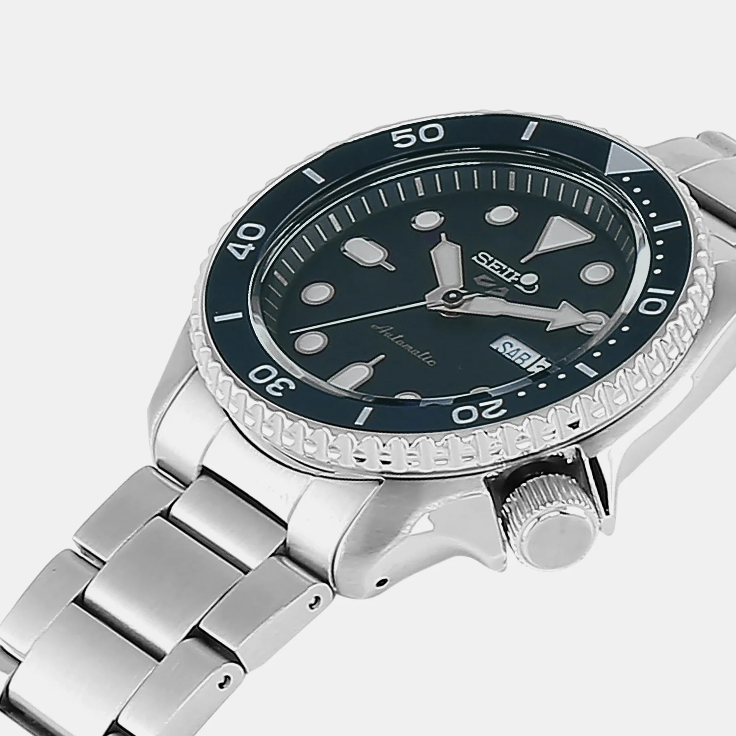 5 Sports Men Automatic Green Dial Analog Stainless Steel Watch SRPD63K1 - Image 6