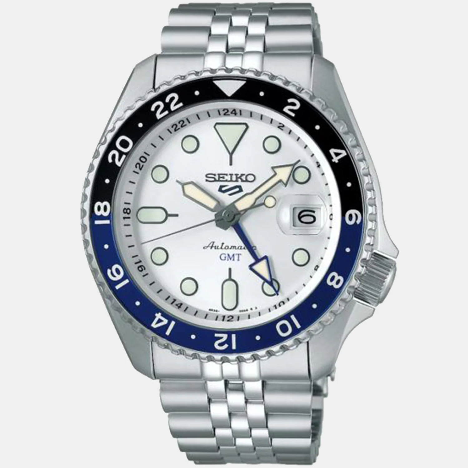 5 Sports Men Automatic White Dial Analog Stainless Steel Watch SSK033K1 - Image 2