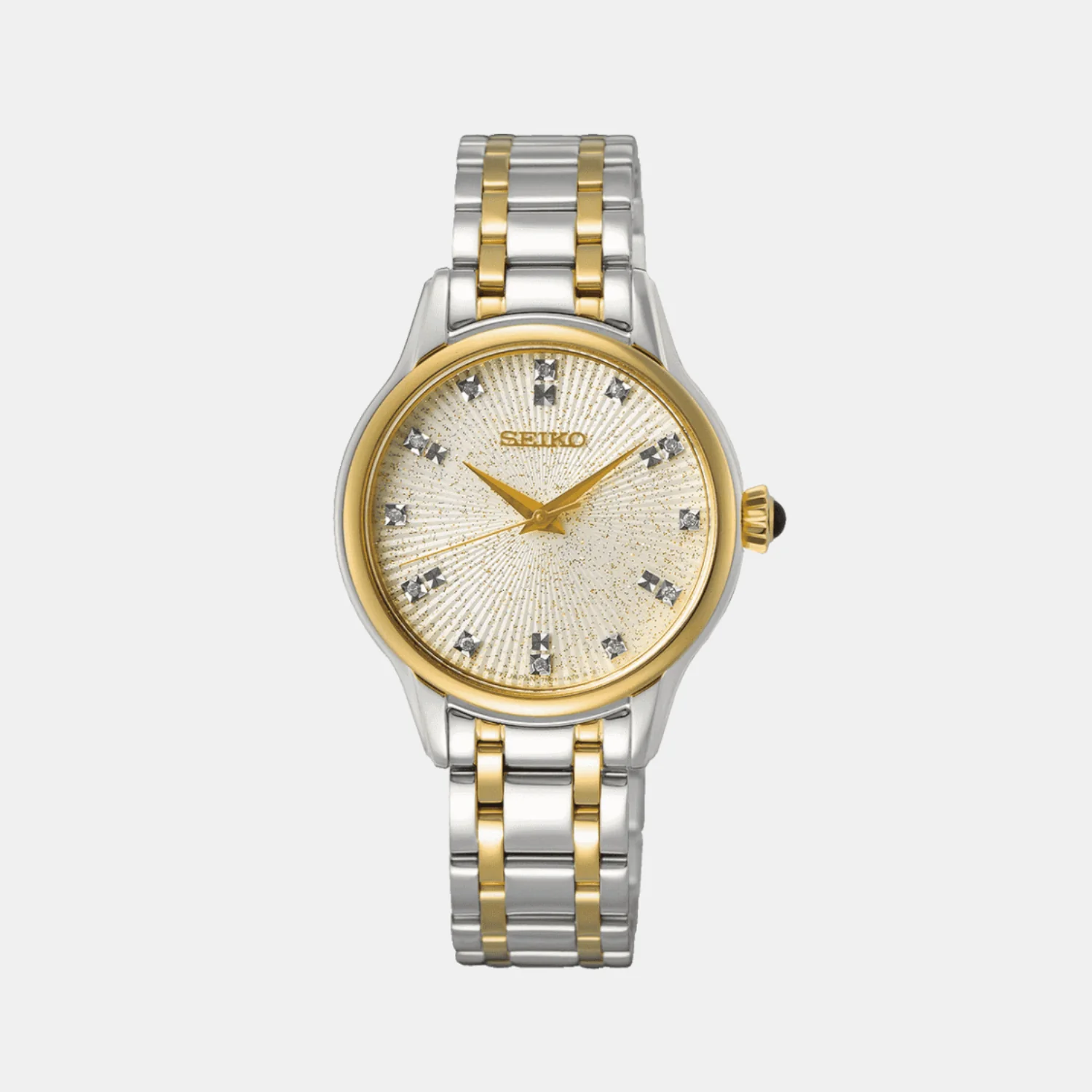 Classic Women Quartz Champagne Dial Analog Stainless Steel Watch SRZ550P1 - Image 2