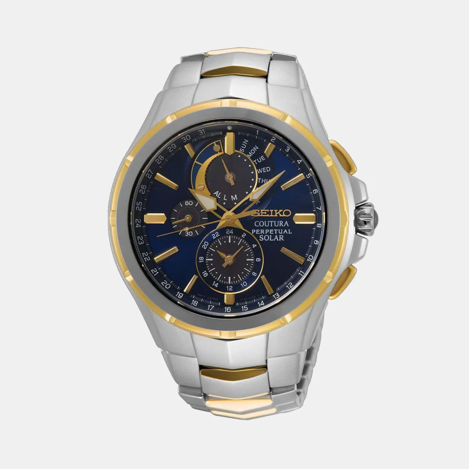 Coutura Men Quartz Black Dial Analog Stainless Steel Watch SSC798P1