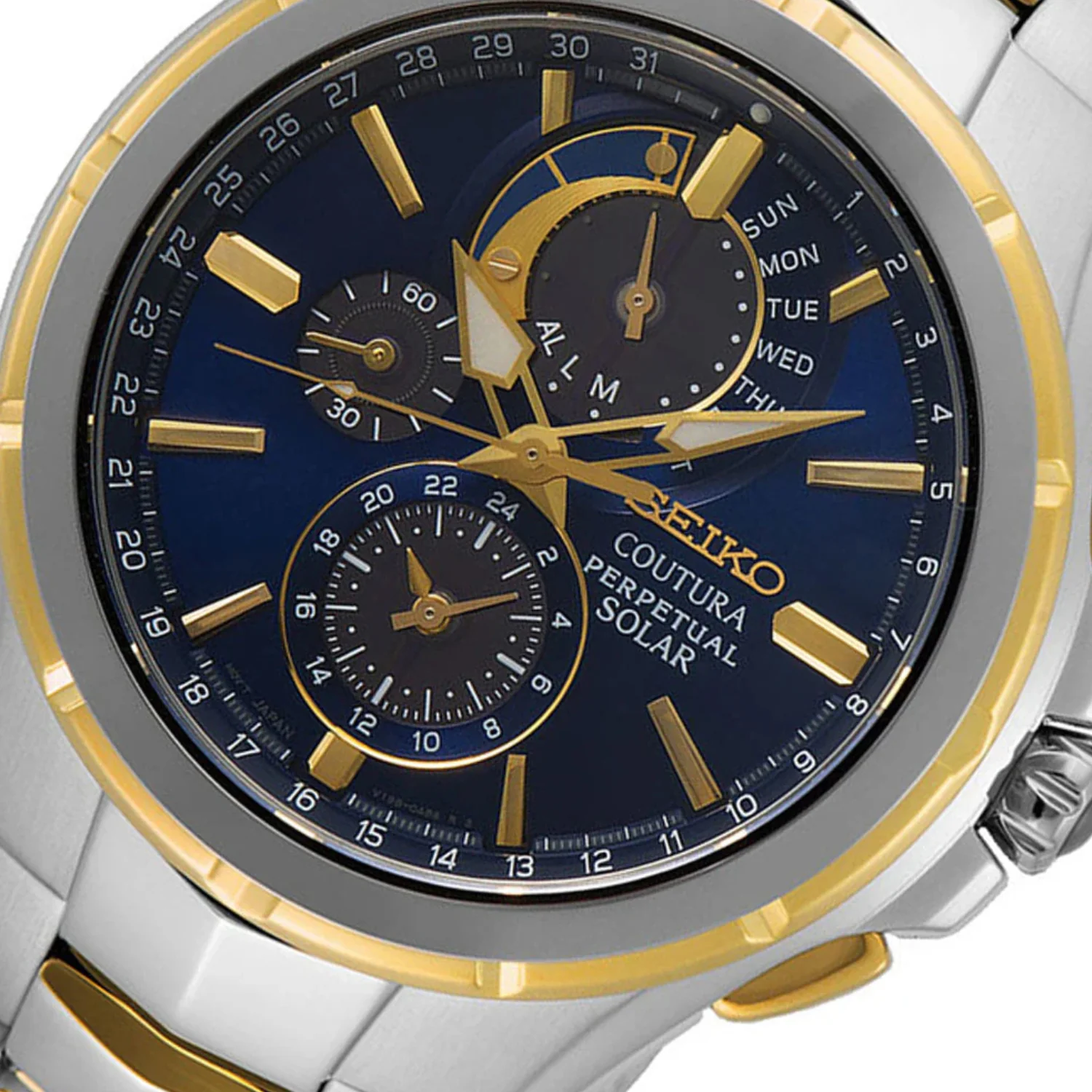Coutura Men Quartz Black Dial Analog Stainless Steel Watch SSC798P1 - Image 2