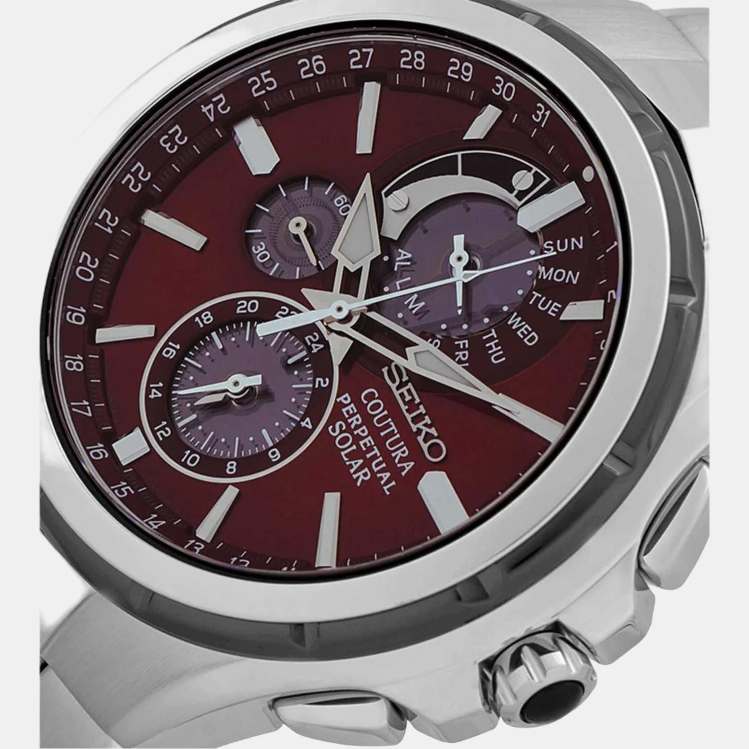 Coutura Men Quartz Two Tone Dial Chronograph Stainless Steel Watch SSC763P1 - Image 4
