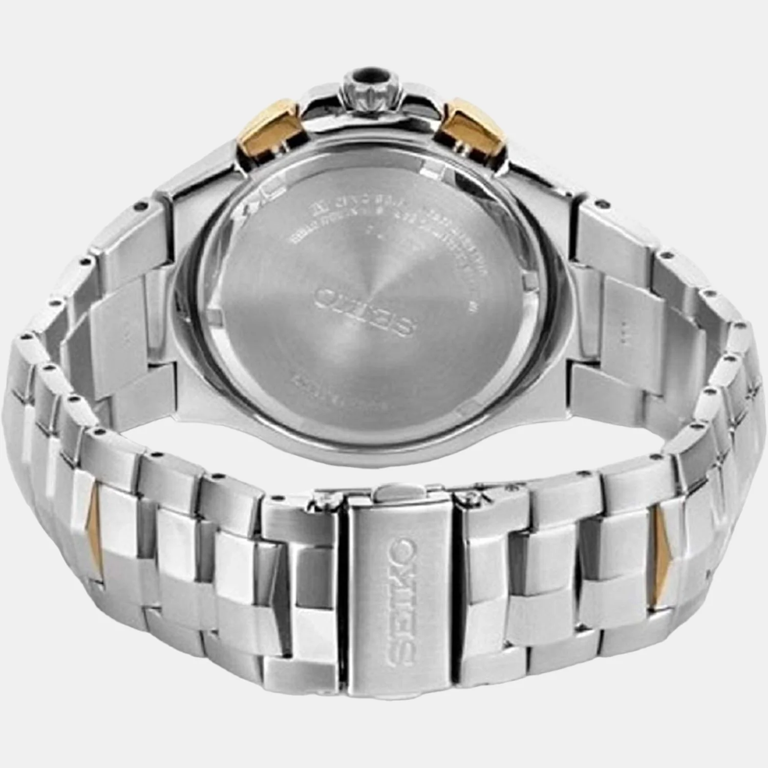 Coutura Men Solar Black Dial Chronograph Stainless Steel Watch SSC376P9 - Image 3