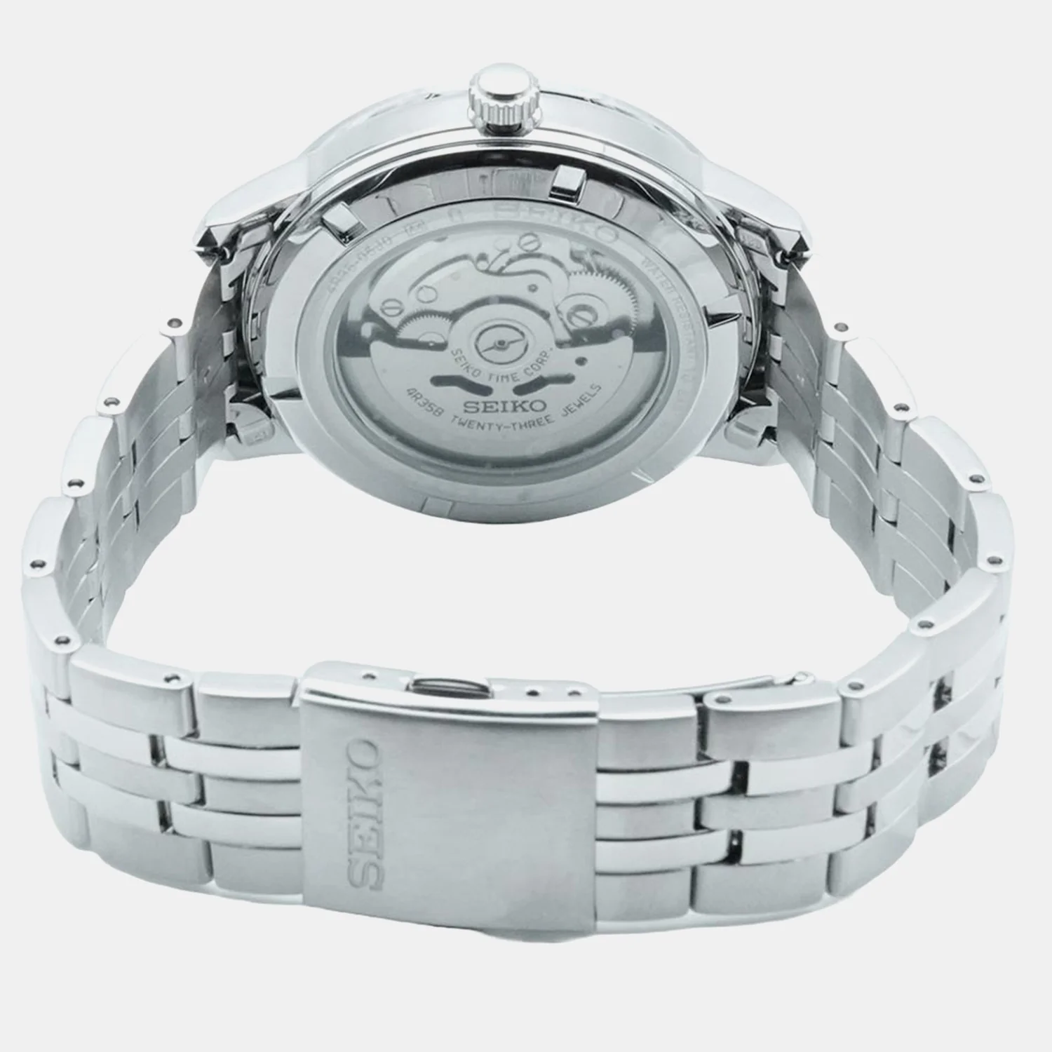 Dress Men Automatic Green Dial Analog Stainless Steel Watch SRPH89K1 - Image 3