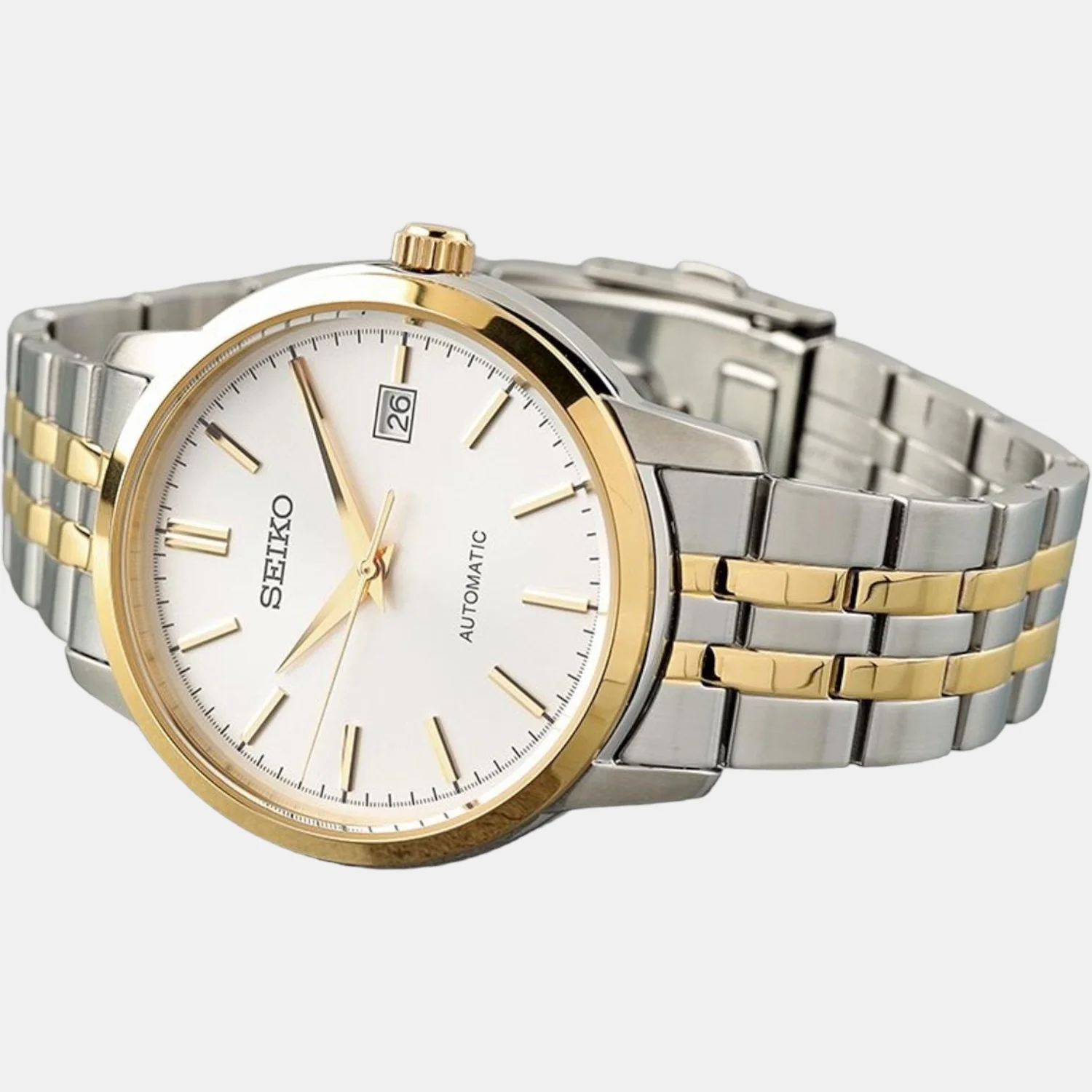 Dress Men Automatic White Dial Analog Stainless Steel Watch SRPH92K1 - Image 2