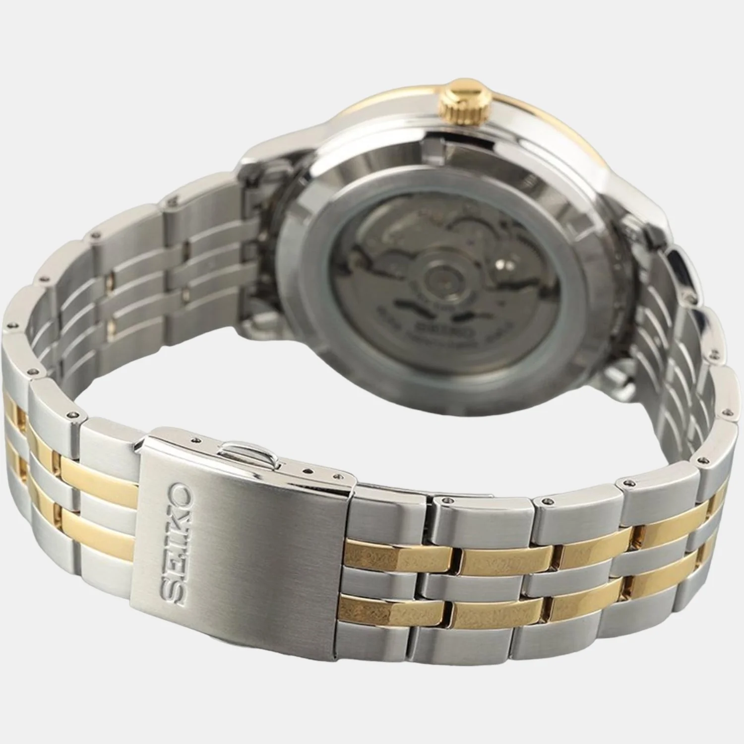 Dress Men Automatic White Dial Analog Stainless Steel Watch SRPH92K1 - Image 4