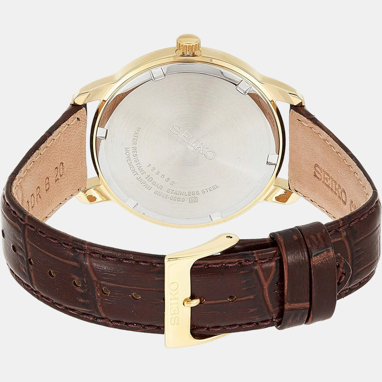 Dress Men Quartz Silver Dial Analog Leather Watch SUR266P1 - Image 3