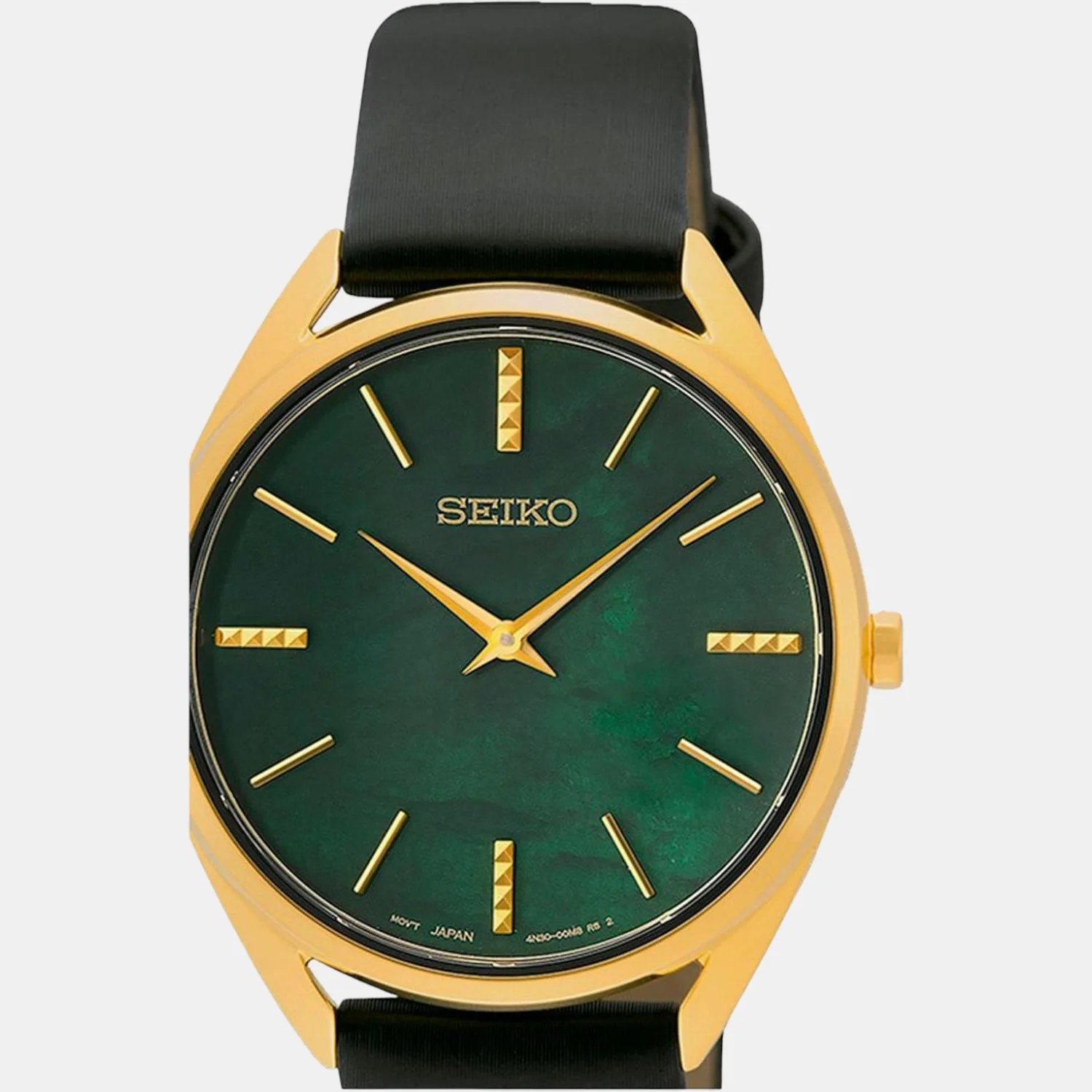 Dress Quartz Watch Women Quartz Green Dial Analog Leather Watch SWR080P1 - Image 3