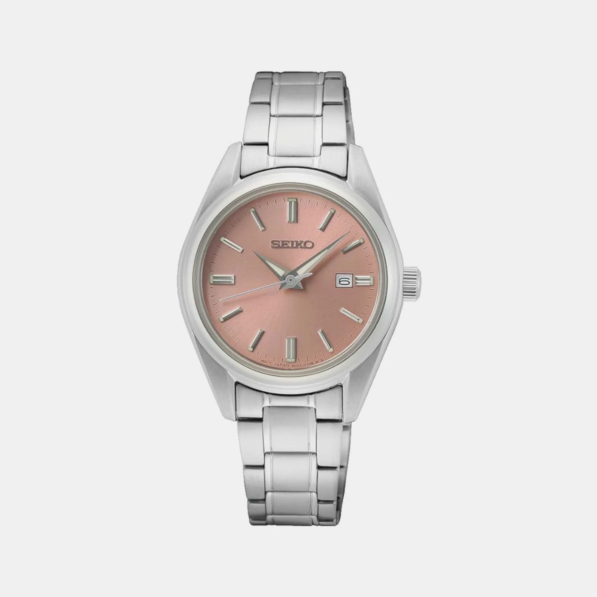 Dress Women Quartz Pink Dial Analog Stainless Steel Watch SUR529P1 - Image 4
