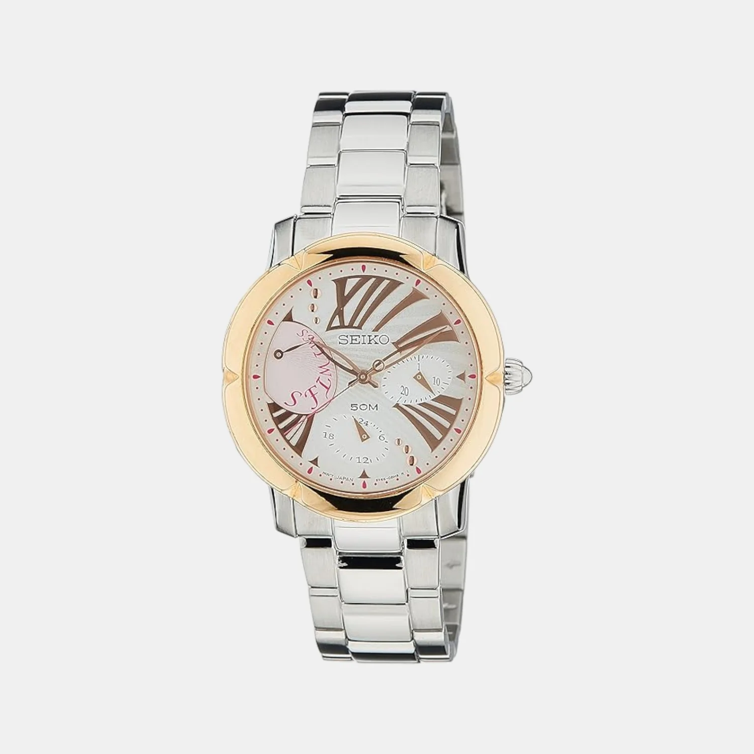 Dress Women Quartz Silver Dial Multi-Function Stainless Steel Watch SNT880P1 - Image 2