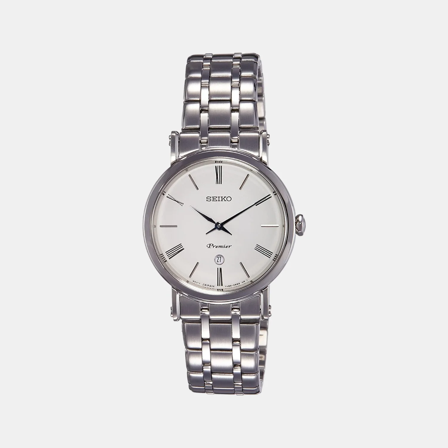 Dress Women Quartz White Dial Analog Stainless Steel Watch SXB429P1