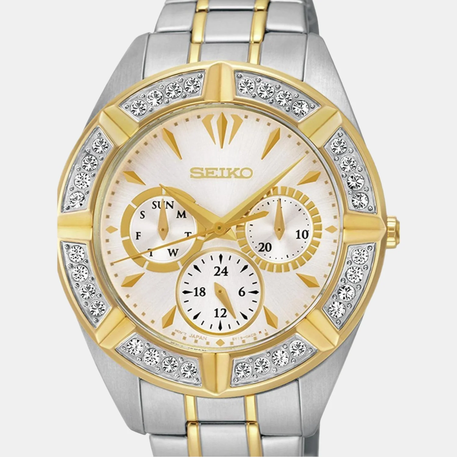Lord - Ladies Women Quartz White Dial Chronograph Stainless Steel Watch SKY676P1 - Image 3