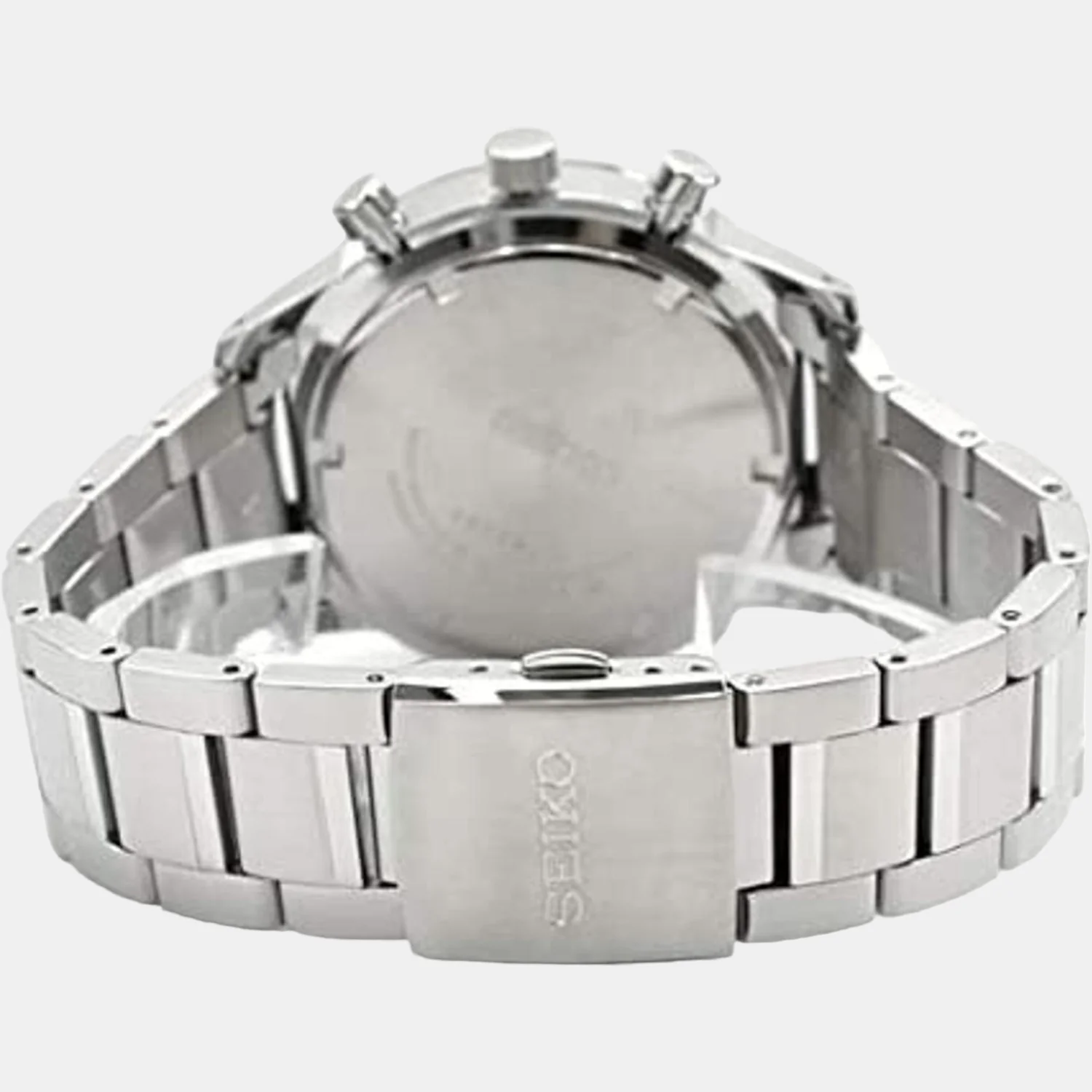 Men Quartz Black Dial Chronograph Stainless Steel Watch SSB355P1 - Image 2