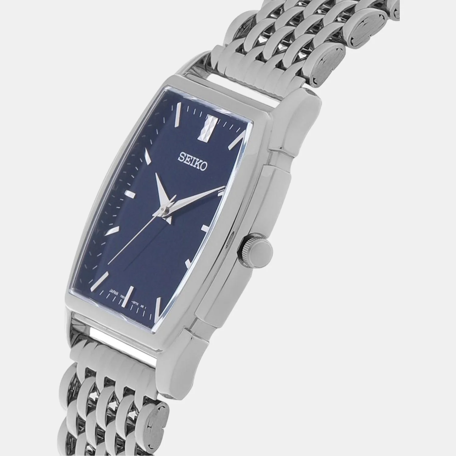 Men Quartz Blue Dial Analog Stainless Steel Watch SNF491J1 - Image 2