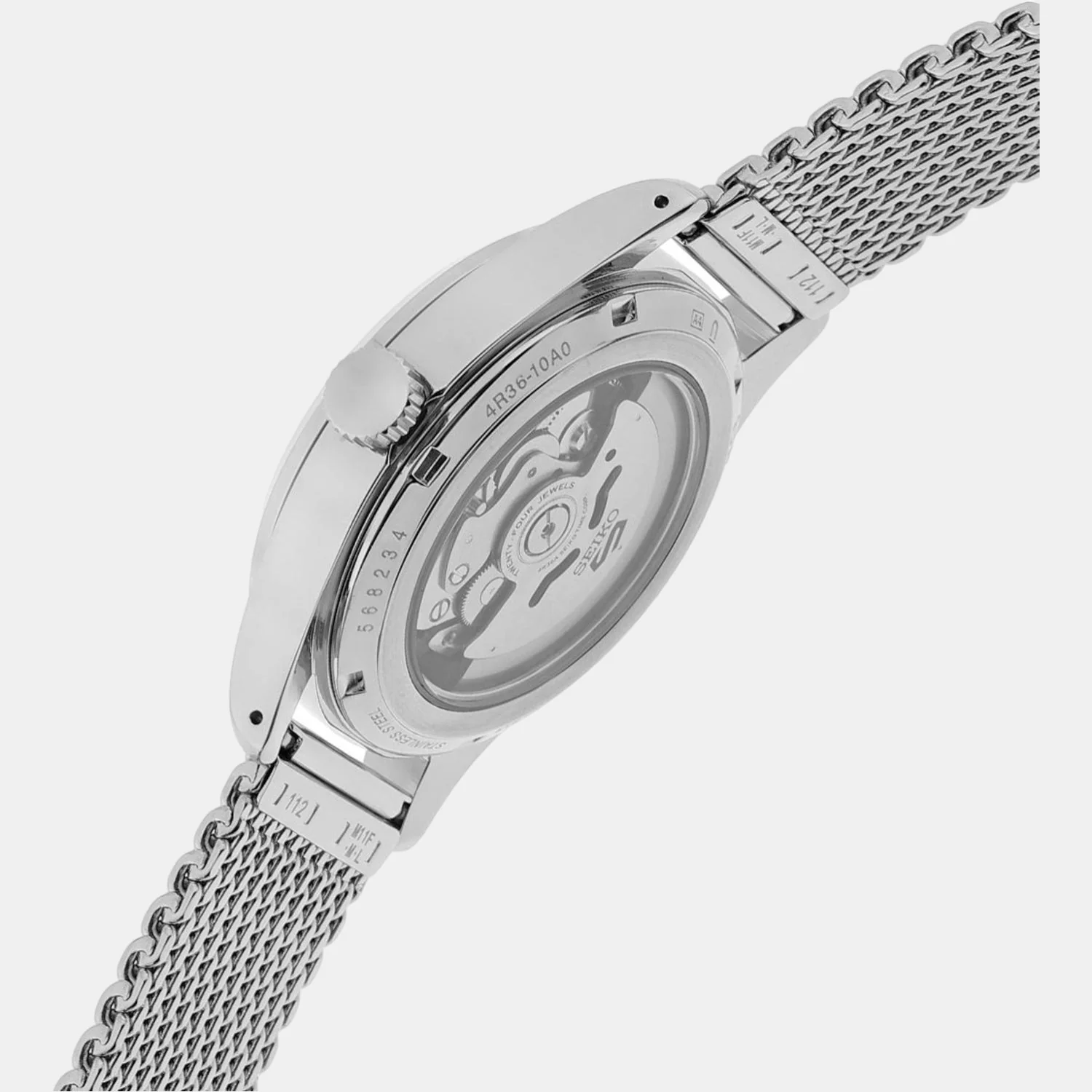 New 5 Sports Men Automatic Black Dial Analog Stainless Steel Watch SRPH23K1 - Image 2