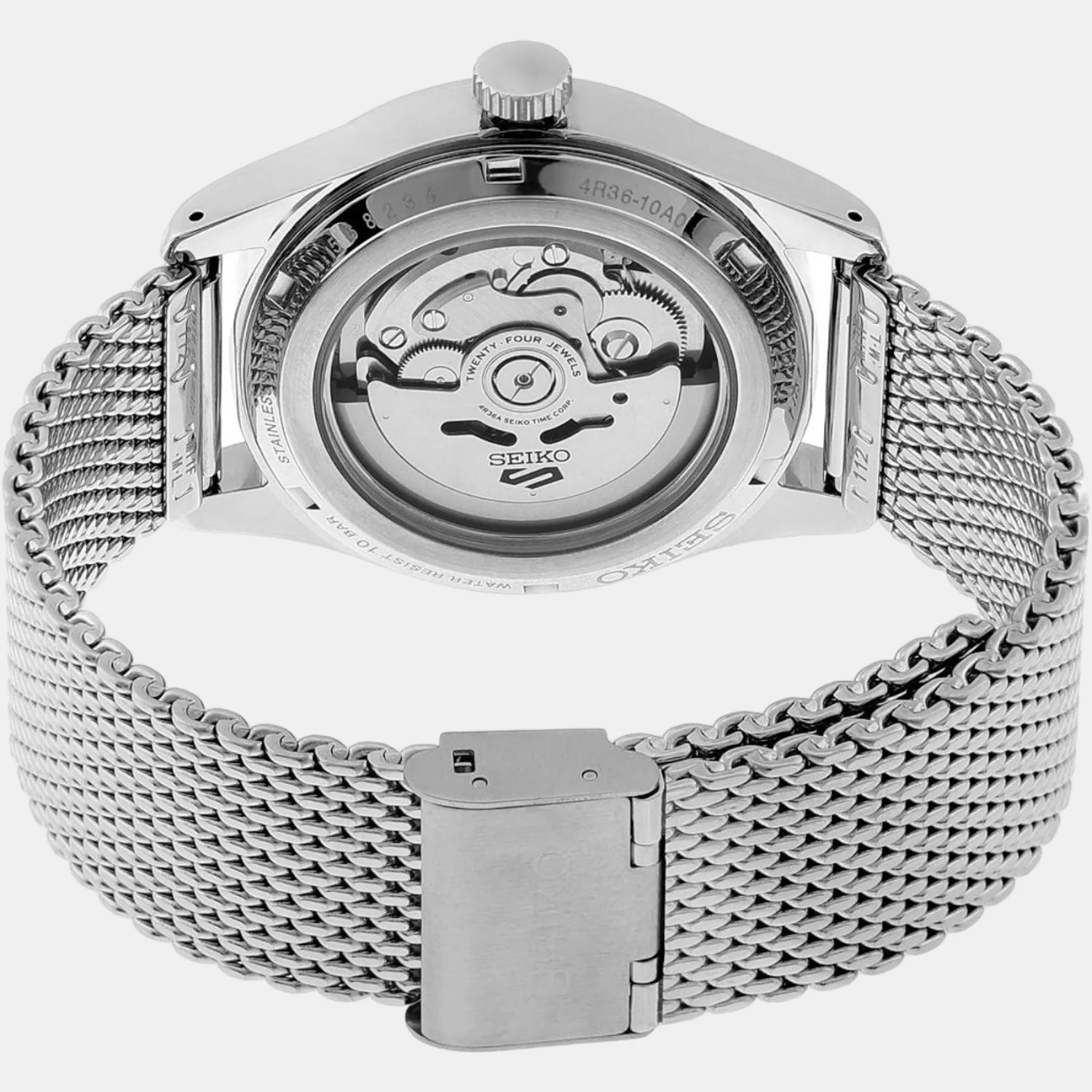 New 5 Sports Men Automatic Black Dial Analog Stainless Steel Watch SRPH23K1 - Image 3