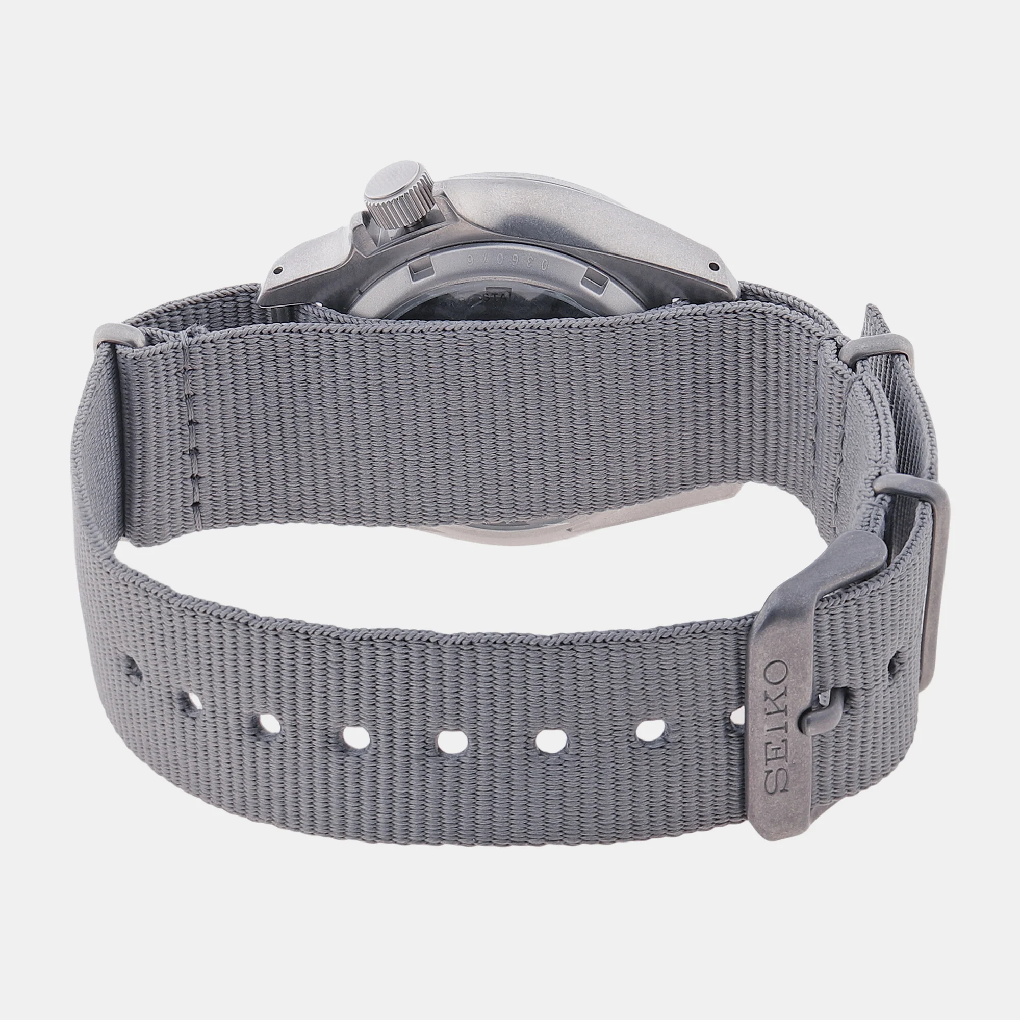 New 5 Sports Men Automatic Grey Dial Analog Nylon Watch SRPG63K1 - Image 4