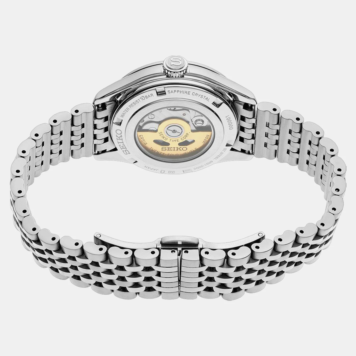Presage Classic Open Heart Men Automatic Blue Dial Analog Stainless Steel Watch SPB527J1 - Image 4