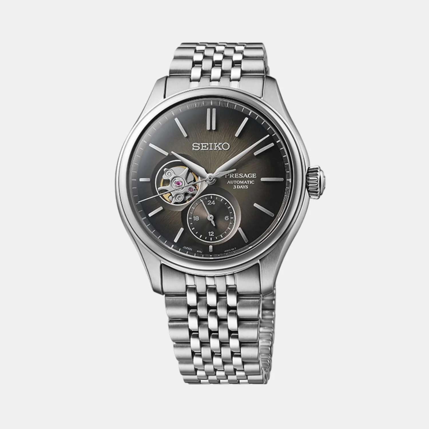 Presage Men Automatic Black Dial Analog Stainless Steel Watch SPB471J1 - Image 2