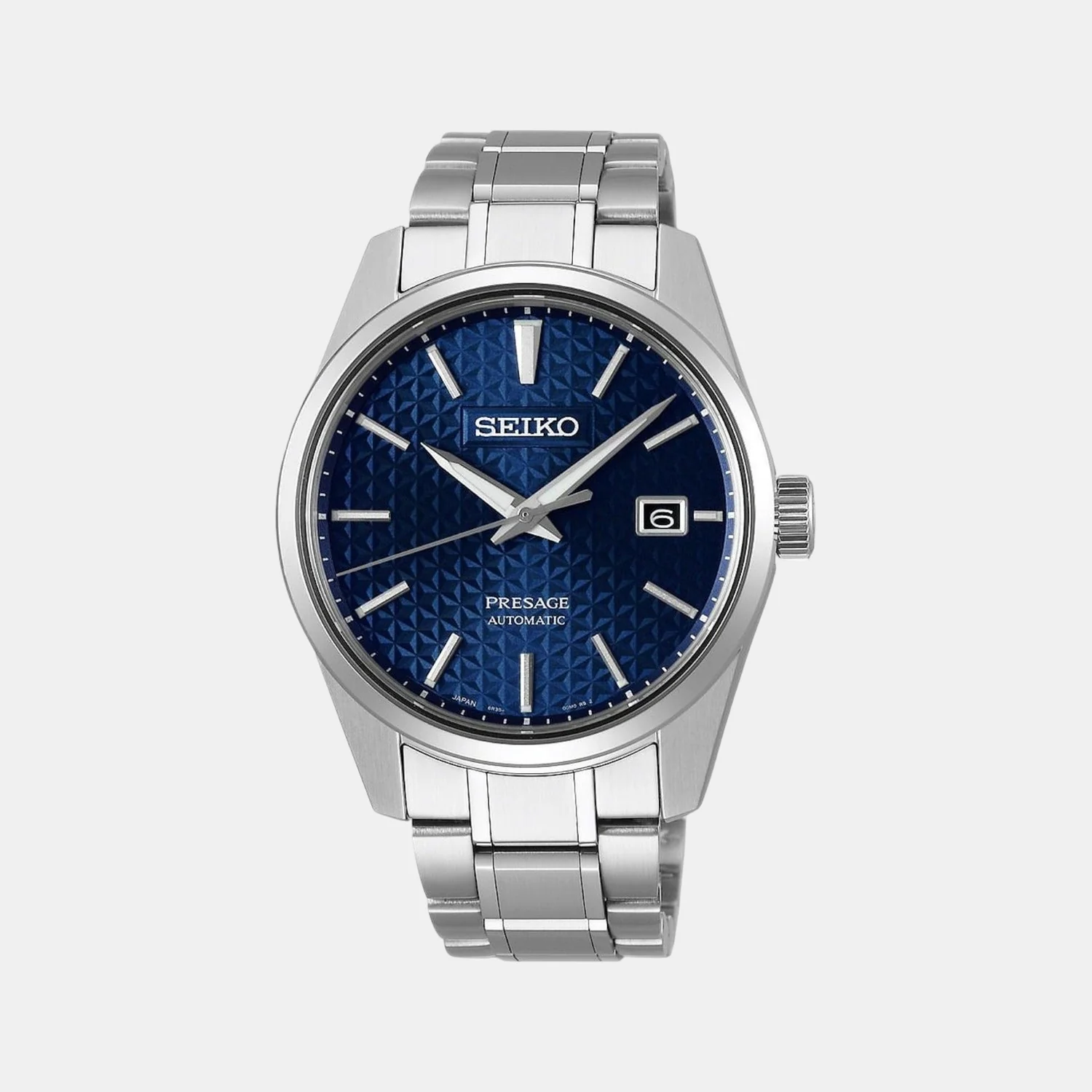 Presage Men Automatic Blue Dial Analog Stainless Steel Watch SPB167J1