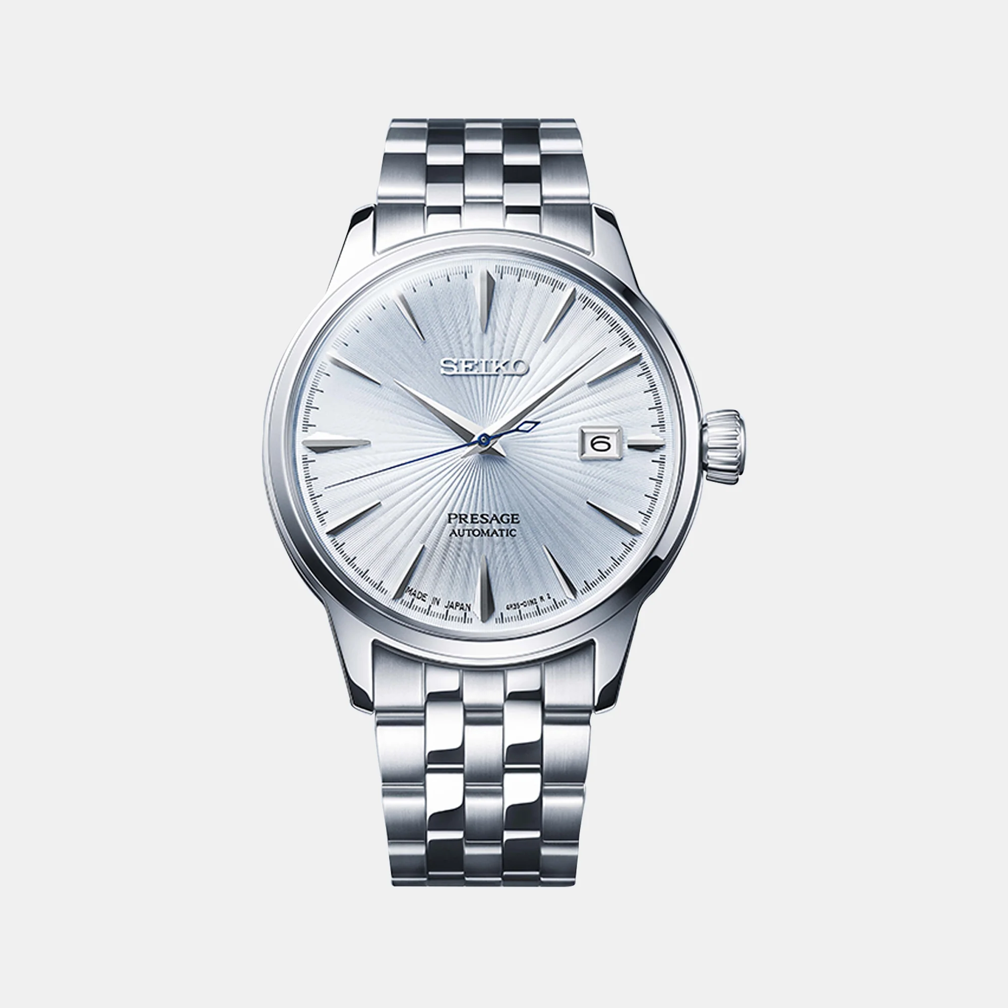 Presage Cocktail Time Men Automatic Blue Dial Analog Stainless Steel Watch SRPE19J1