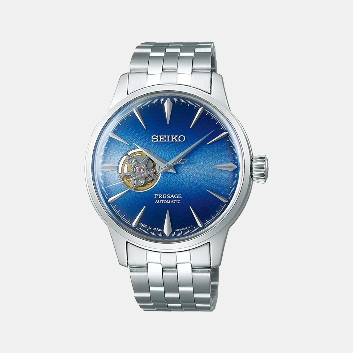 Presage Men Automatic Blue Dial Analog Stainless Steel Watch SSA439J1