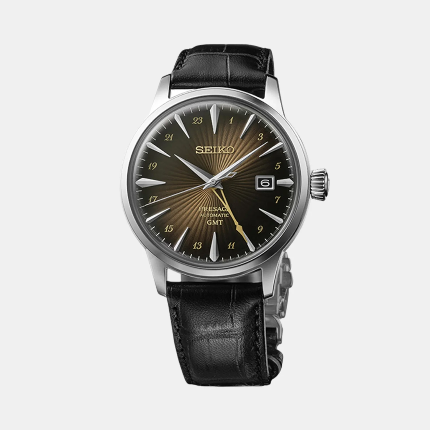 Presage Men Automatic Brown Dial Analog Leather Watch SSK039J1 - Image 2