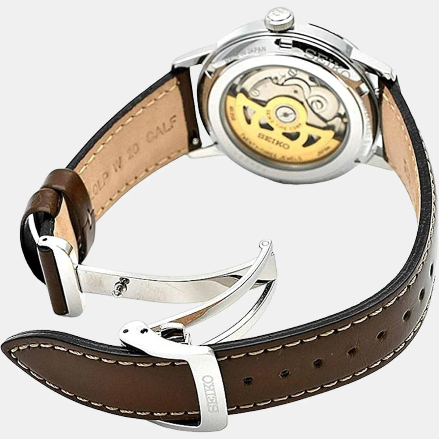 Presage Men Automatic Green Dial Analog Leather Watch SRPE45J1 - Image 4