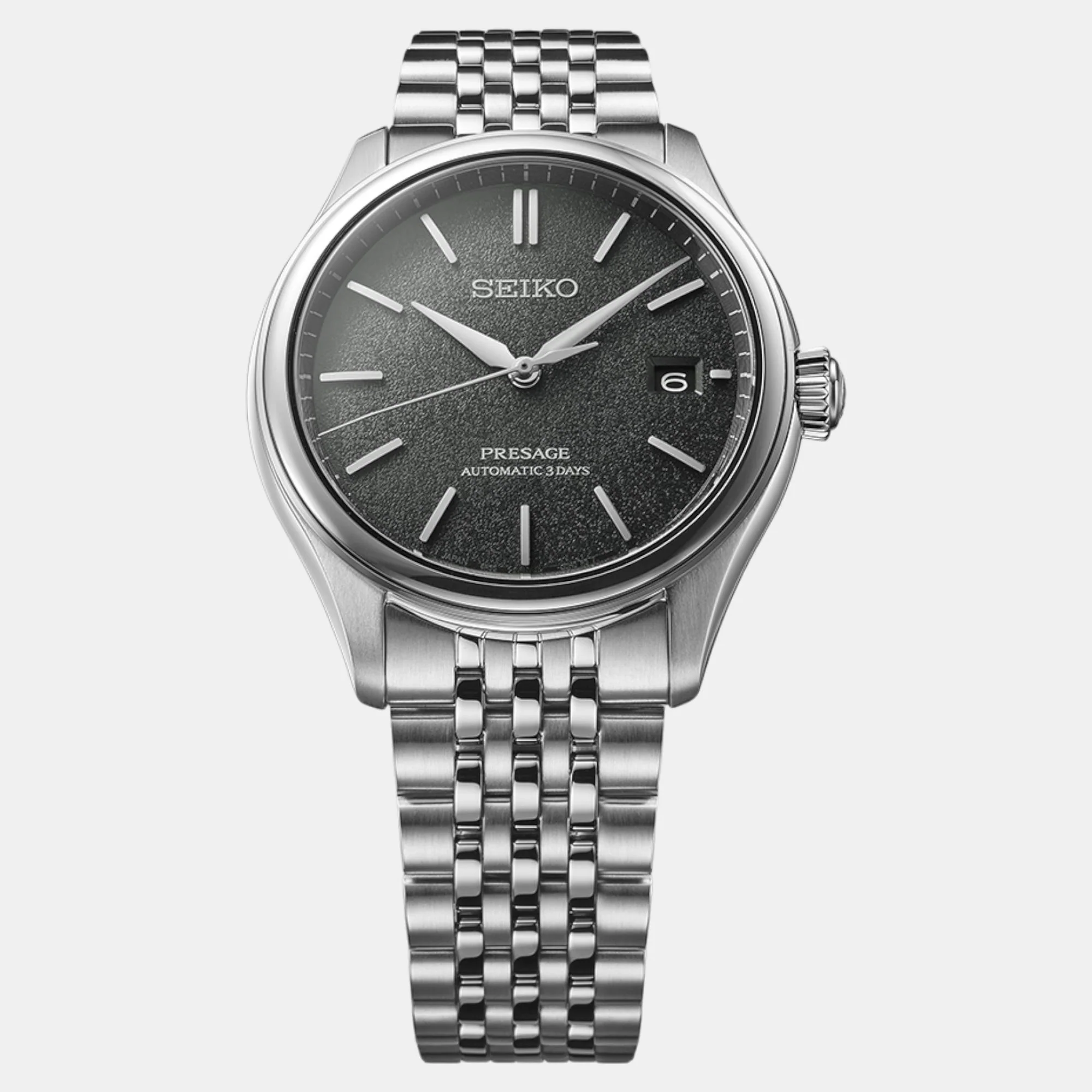 Presage Men Automatic Grey Green Dial Analog Stainless Steel Watch SPB465J1 - Image 3
