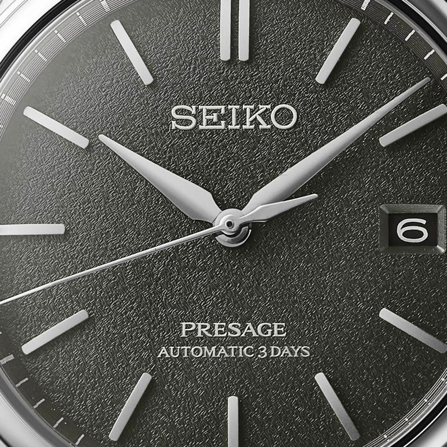 Presage Men Automatic Grey Green Dial Analog Stainless Steel Watch SPB465J1 - Image 7