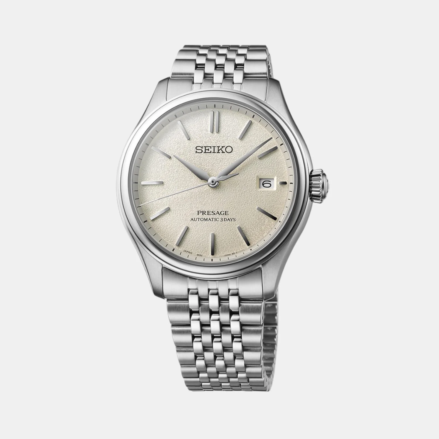 Presage Men Automatic Beige Dial Analog Stainless Steel Watch SPB463J1 - Image 2