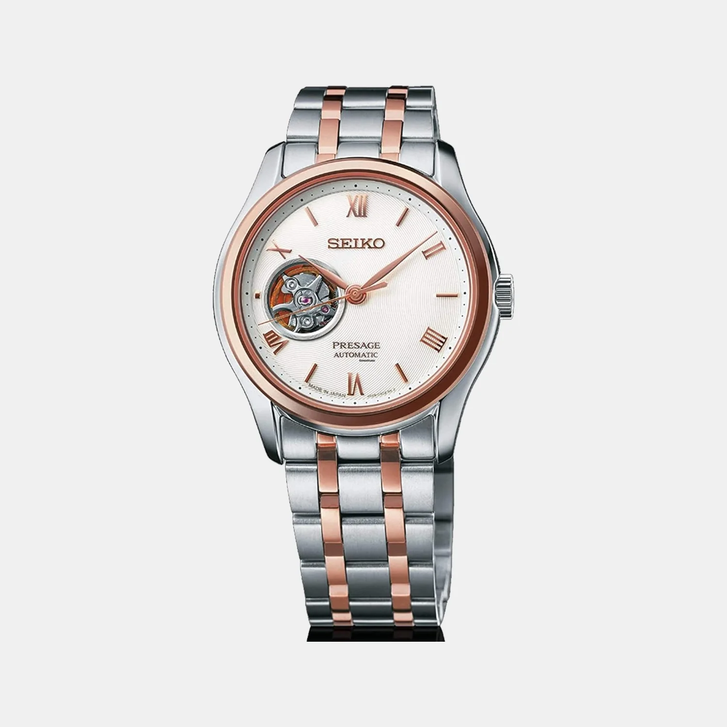 Presage Men Automatic White Dial Analog Stainless Steel Watch SSA412J1