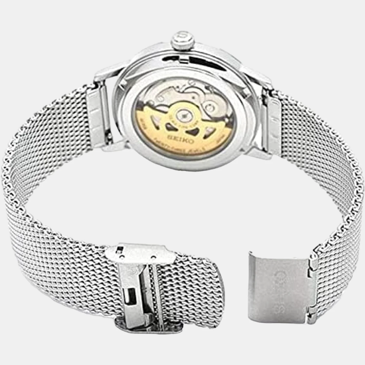 Presage Men Quartz Brown Dial Analog Stainless Steel Watch SRPF39J1 - Image 4