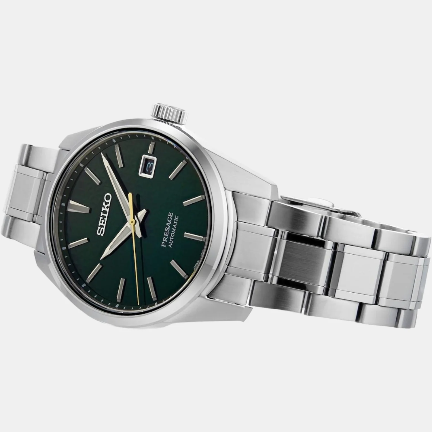 Presage Men Quartz Green Dial Analog Stainless Steel Watch SPB169J1 - Image 2