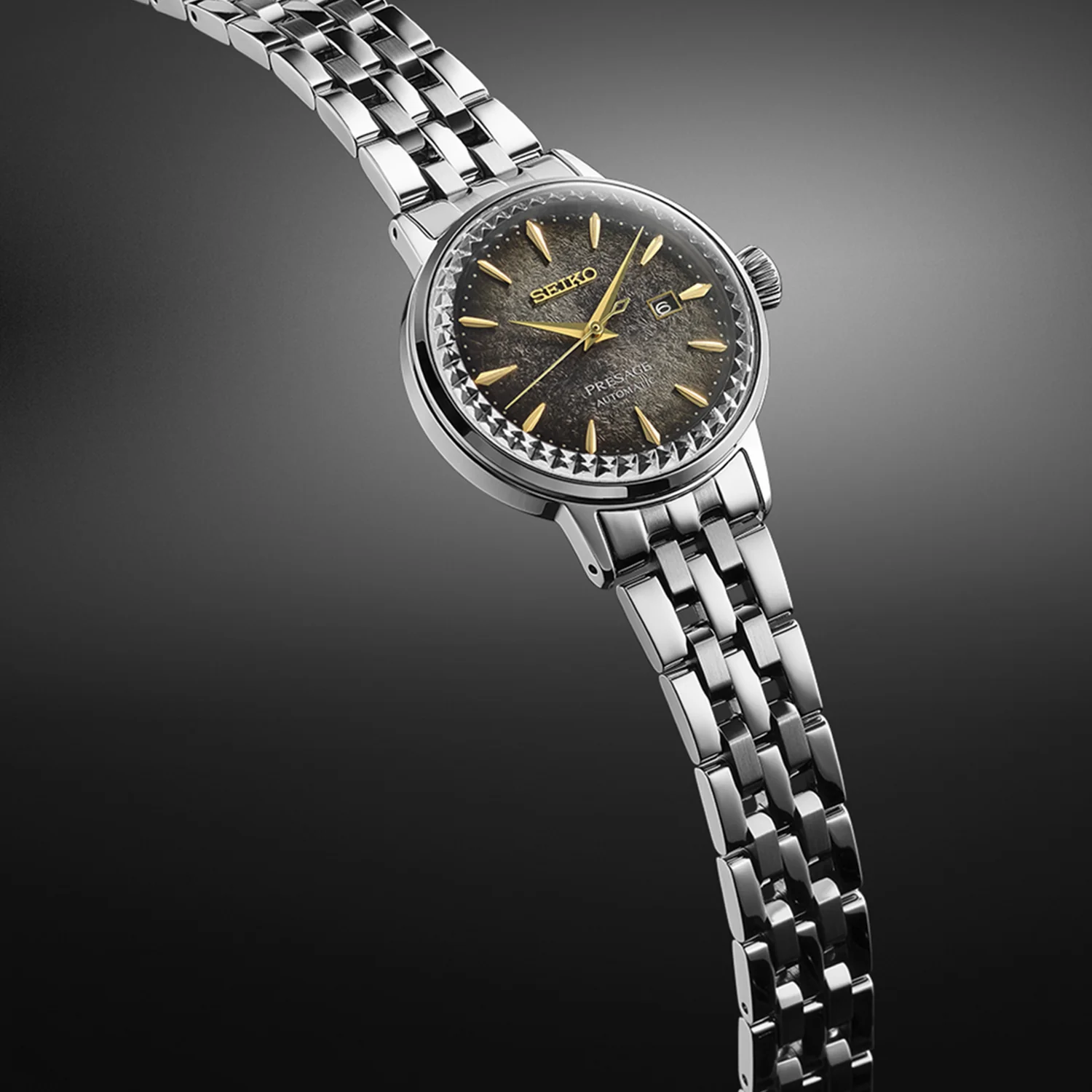 Presage Women Automatic Black Dial Analog Stainless Steel Watch SRE015J1 - Image 3