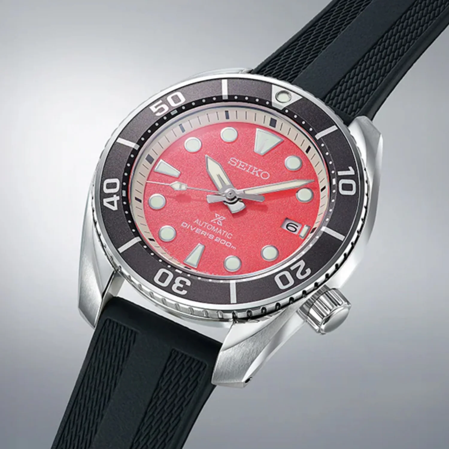 Prospex Asia Pacific 'Pink Lake' Limited Edition Automatic Analog Silicone Watch SPB541J1 - Image 3