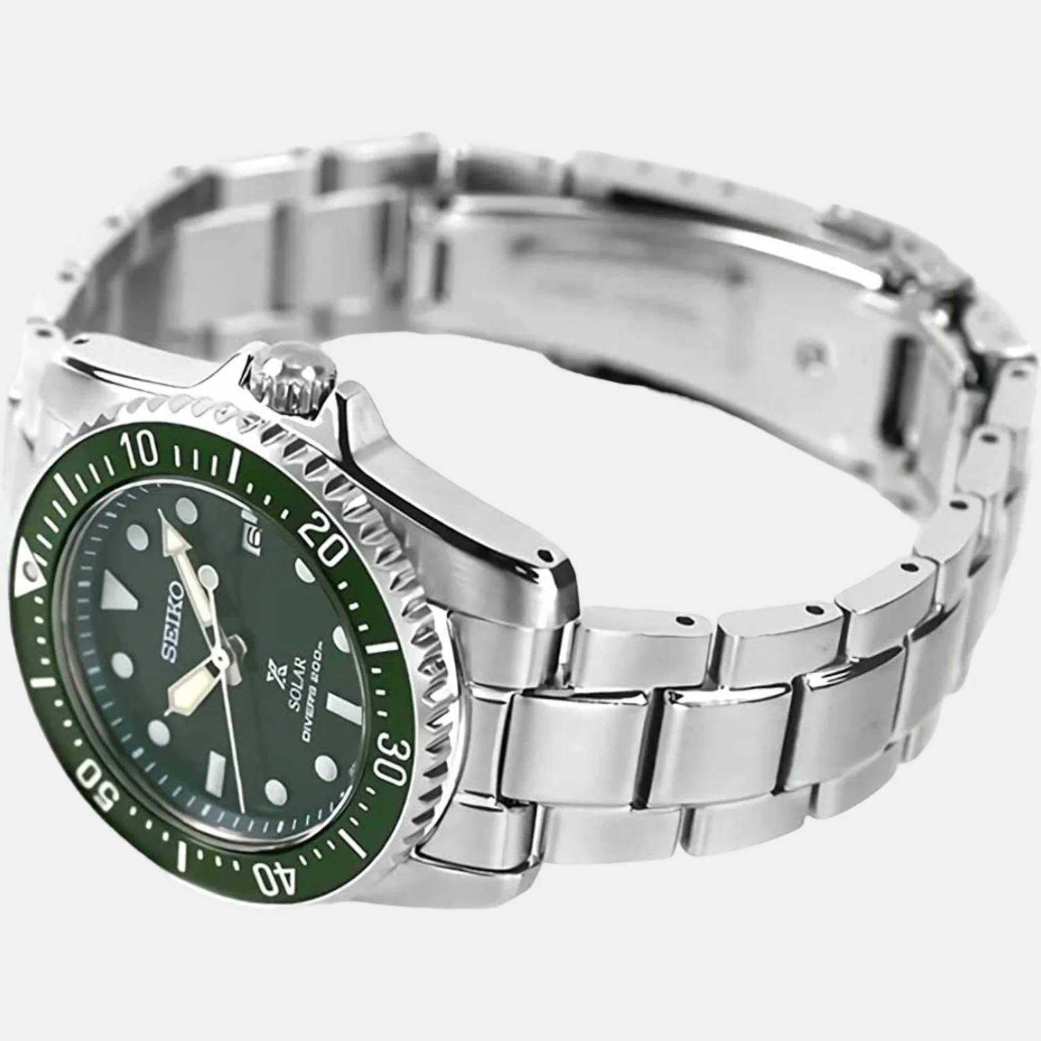 Prospex - Gents Men Solar Green Dial Analog Stainless Steel Watch SNE583P1 - Image 2