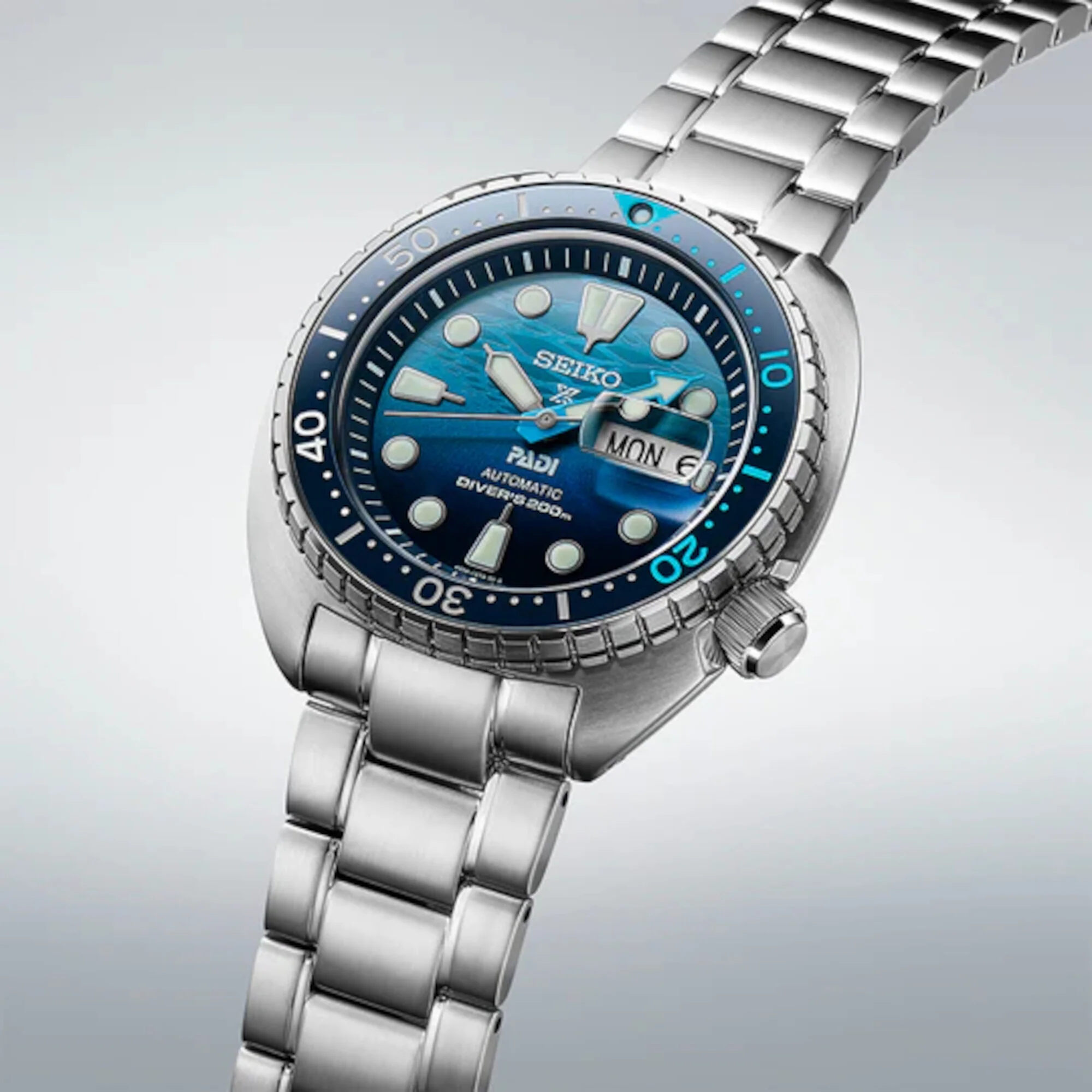 Prospex Men Automatic Blue Dial Analog Stainless Steel Watch SRPK01K1 - Image 2