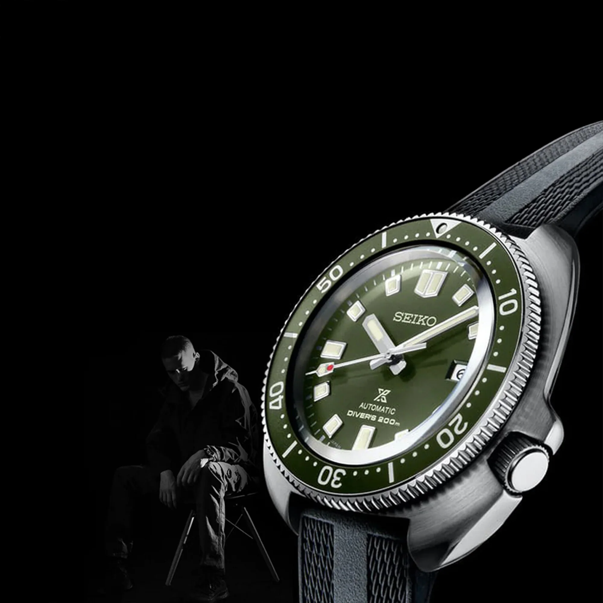 Prospex Men Automatic Green Dial Analog Silicone Watch SPB153J1 - Image 5