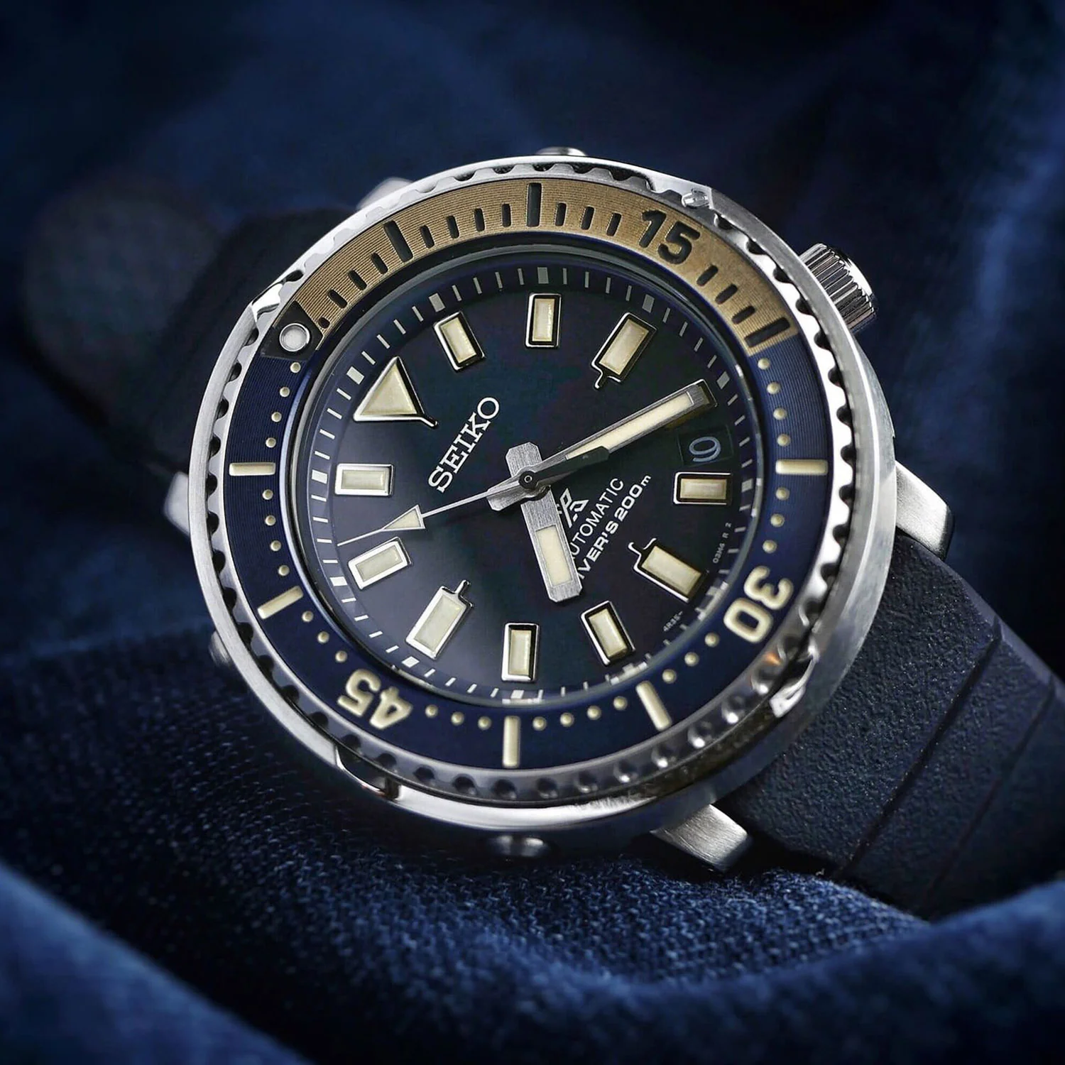 Prospex Men Automatic Navy Blue Dial Analog Silicone Watch SRPF81K1 - Image 4