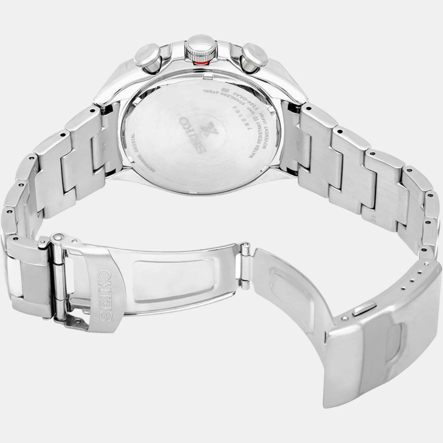 Prospex Men Solar Black Dial Chronograph Stainless Steel Watch SSC603P1 - Image 5