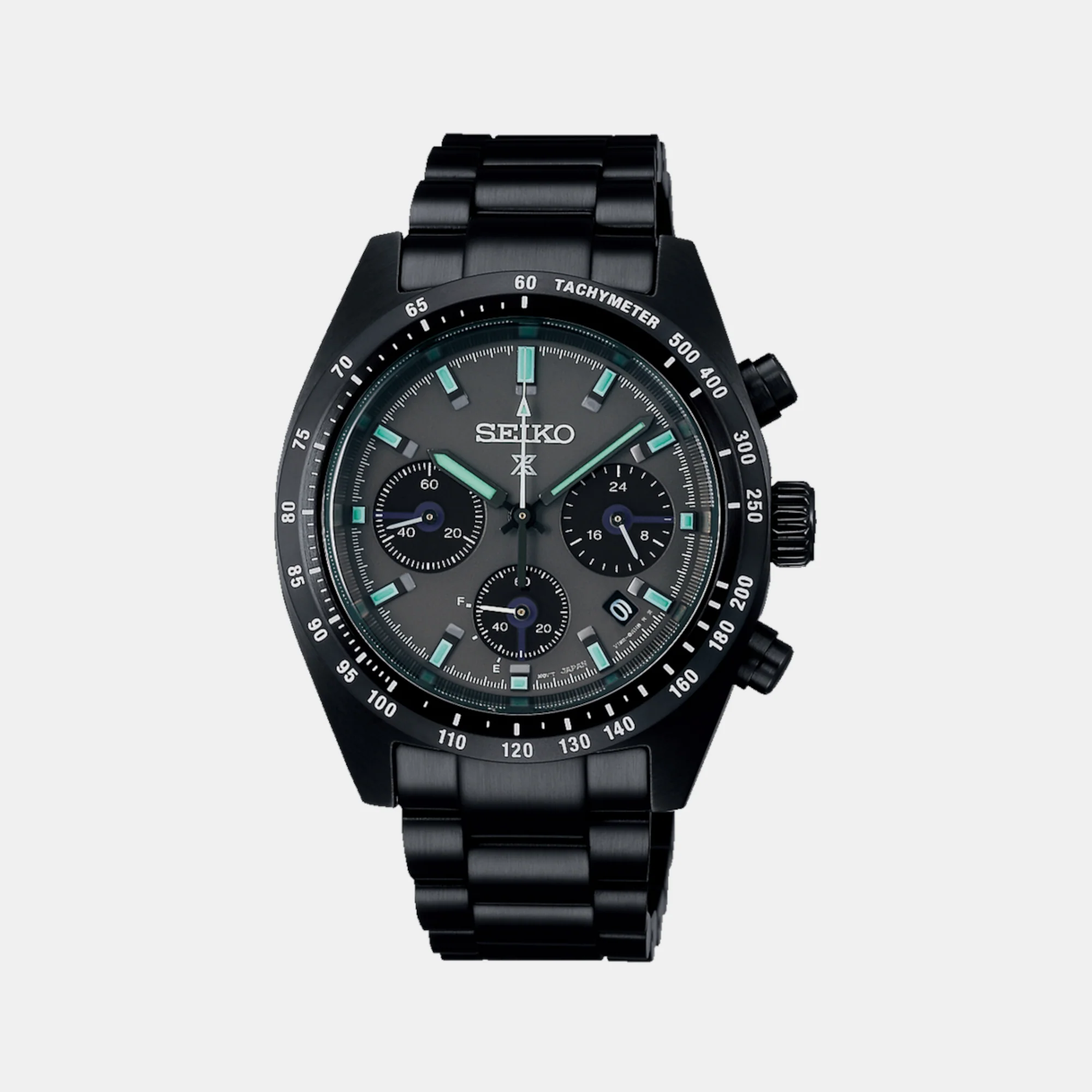 Prospex Men Solar Black Dial Chronograph Stainless Steel Watch SSC917P1 - Image 4